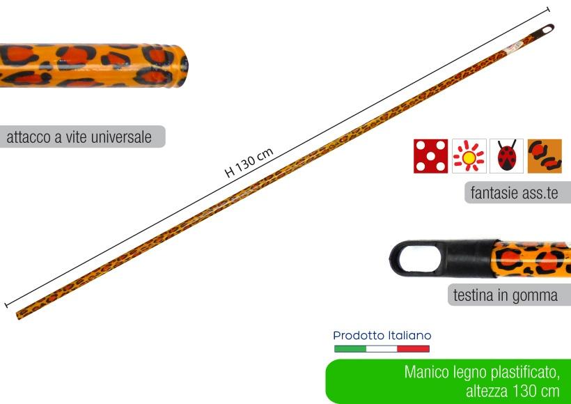 Manico Legno plastificato 130 cm