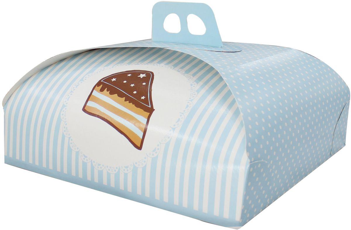 Scatola Torta 25*25 cm celeste