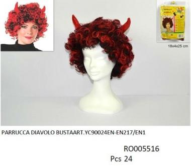 Parrucca Diavolo Busta art. 367960