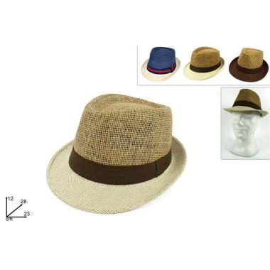 Cappello Fedora bicolore 3 assortiti