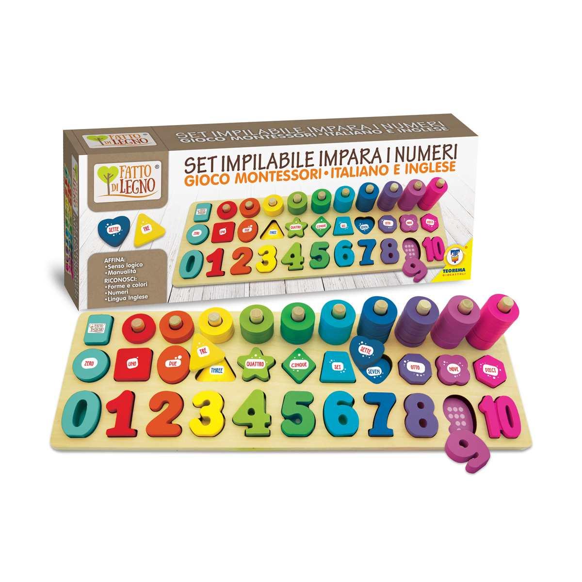 Gioco Impara i Numeri Montessori