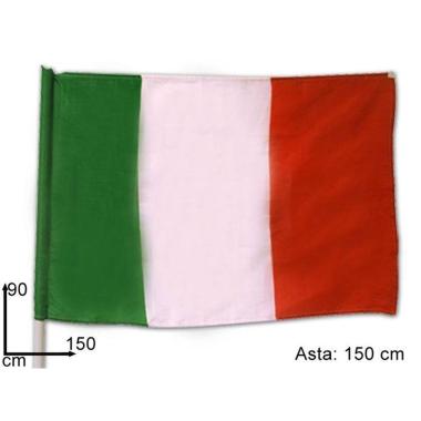 Bandiera Italia C/Asta 90x150