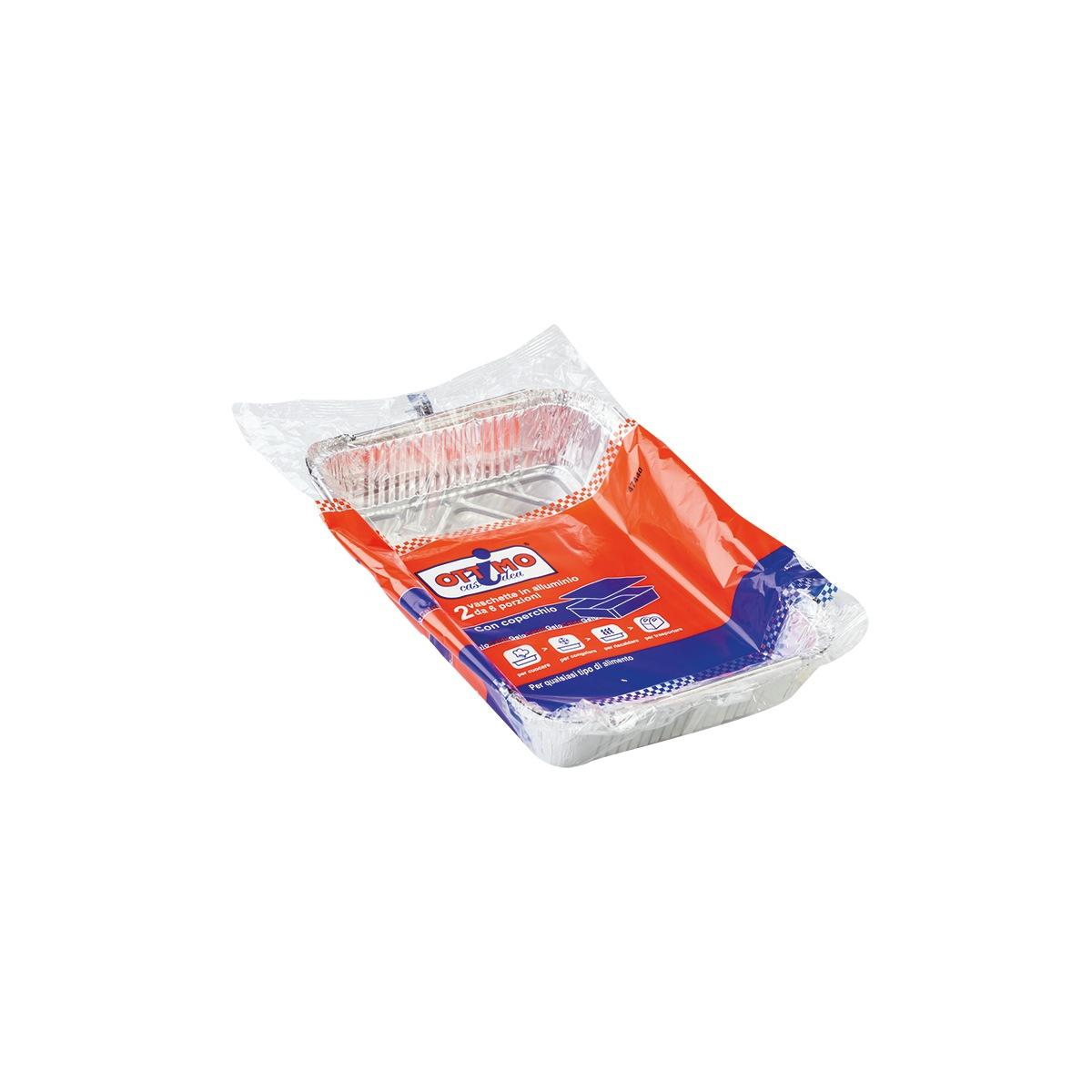 2 Vaschette C/Coperchio 6 Porzoni OTTIMO