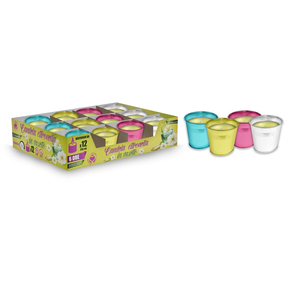 Candela Citronella 33 Gr in Metallo