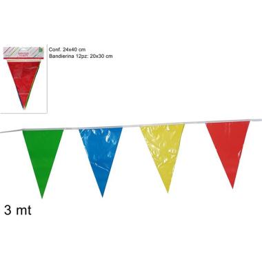 Bandierine Colorate 12pz 3Mt