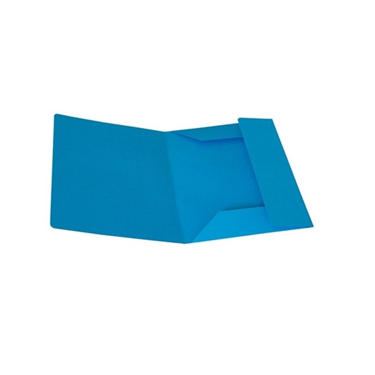 Cartelle 3 lembi 50 pz azzurro