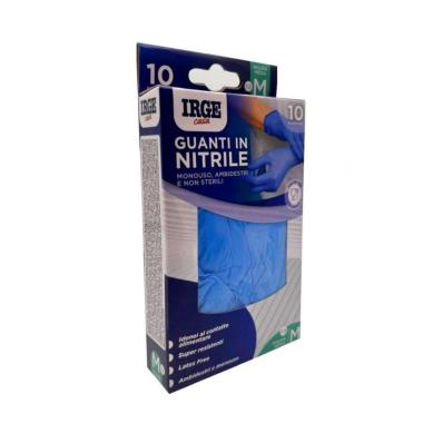 Guanti Monouso 10pz Nitrile Blu M