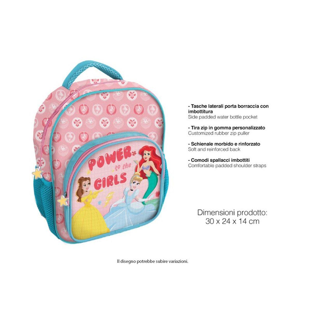 Zaino 30 cm con Tasca Deluxe Principesse