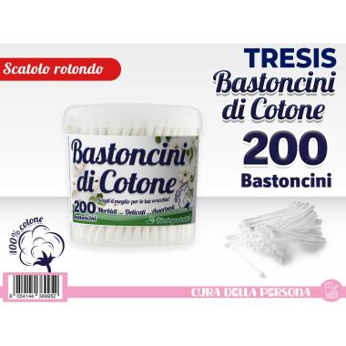 Bastoncini Cotonati Rotondi 200 pz