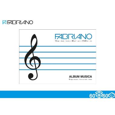 Disegno Album Musica 17*24 80 gr. Pentagrammato