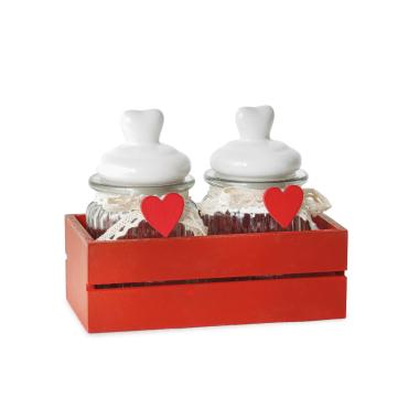 Set 2 Vasetti Cuore di Panna .