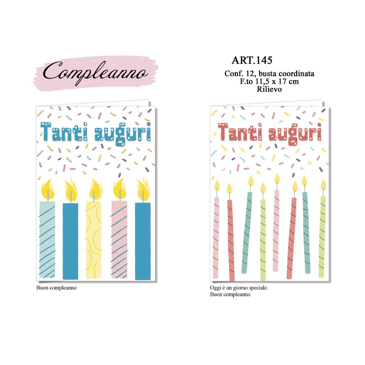 Biglietti Compleanno Emozioni a colori ASS