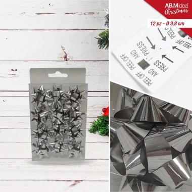 Coccarde 3,8 12pz Silver