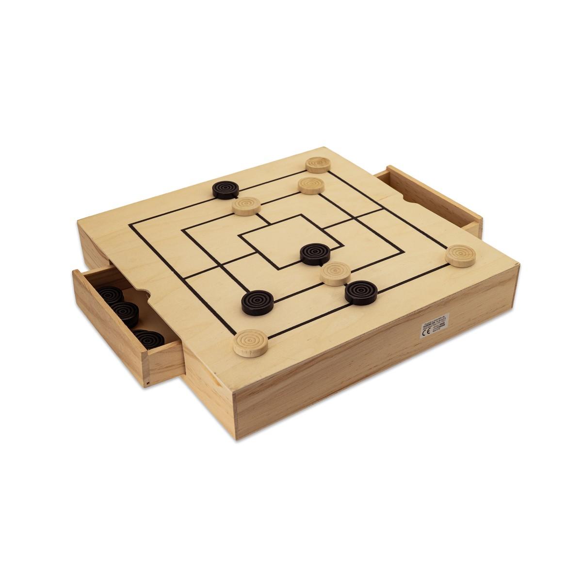 Dama Scacchi Tria in Legno