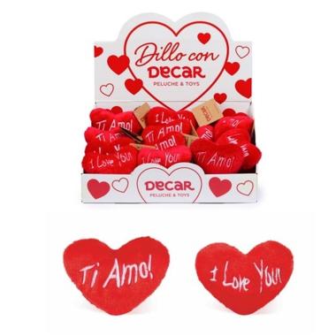 Peluche Cuore Portachiavi 8 cmI love you , ti amo