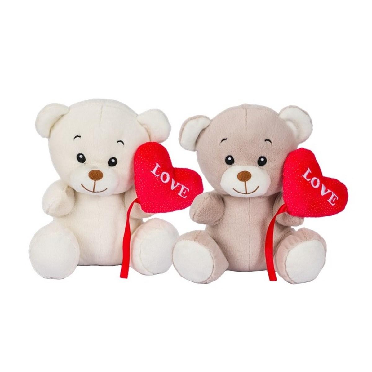 Peluche Orsetto H23 m 2  col.C/Cuore Love