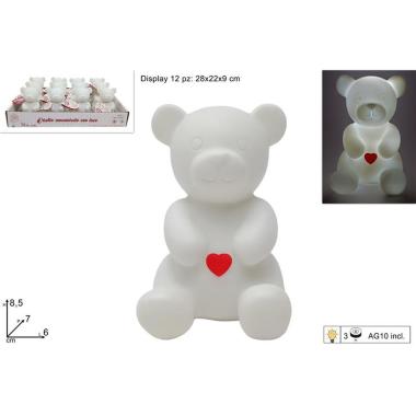Orso Bianco C/Luce in Display