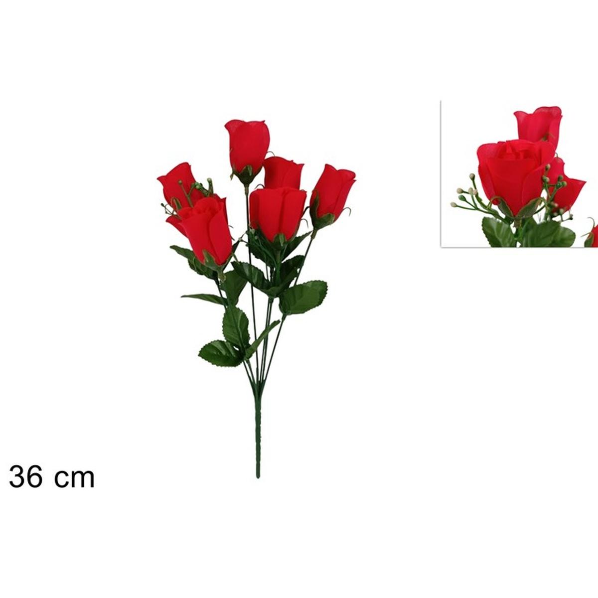 Mazzo Rose Rosse 36 cm