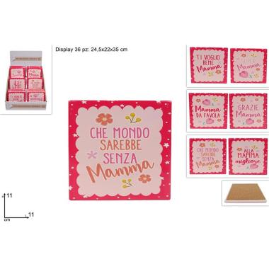 Sottopentola Base Sughero 11cm Festa Della Mamma