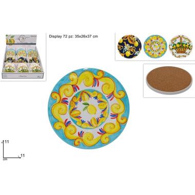 Souvenir Base Sughero 11cm Limoni