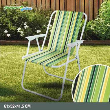 Sedia Relax Alta T/C Cotone 61*41,5*90 Steel Verde