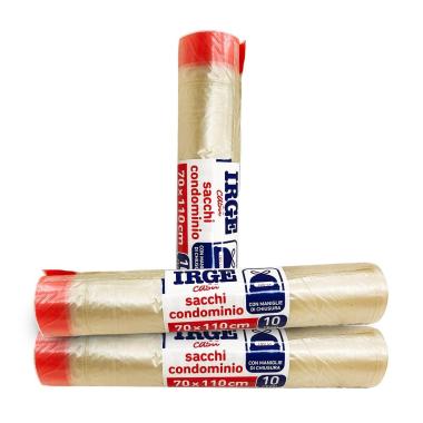 Sacco Patt. 70*110 Trasparente C/Manici
