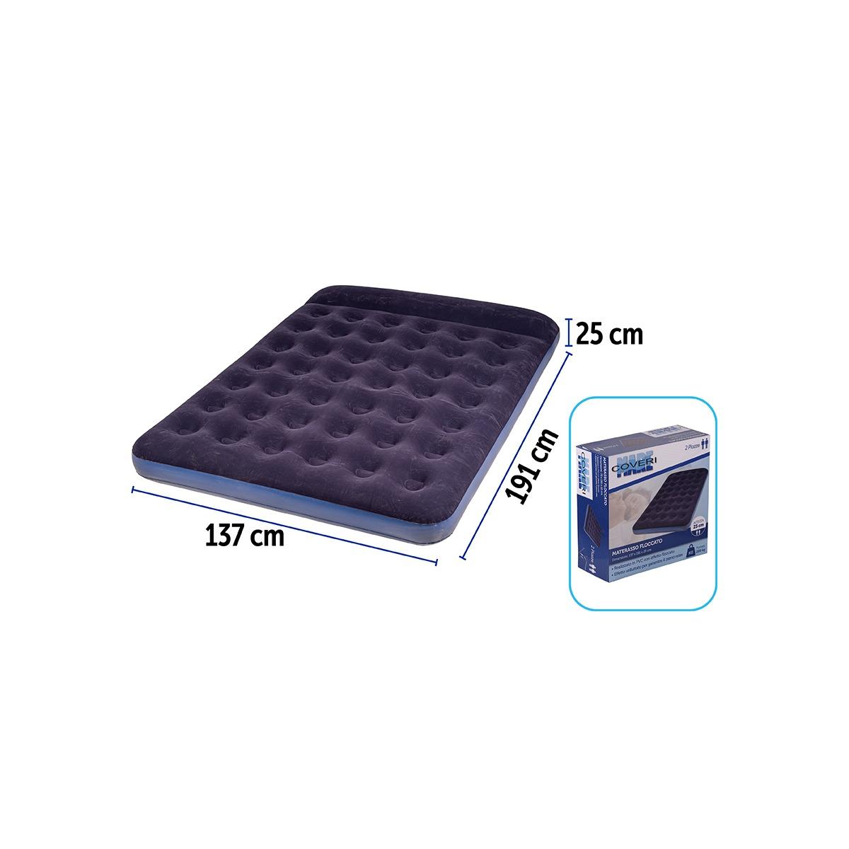 Materassino Floccato 2P C/Cuscino 191x137x25