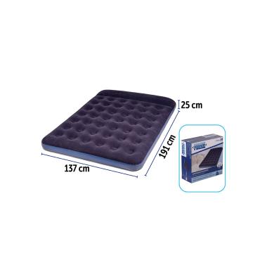 Materassino Floccato 2P C/Cuscino 191x137x25