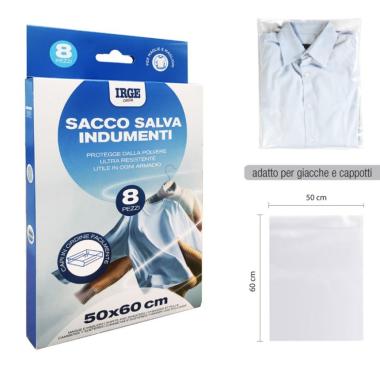 Sacco Salva Indumenti 50x60 8pz
