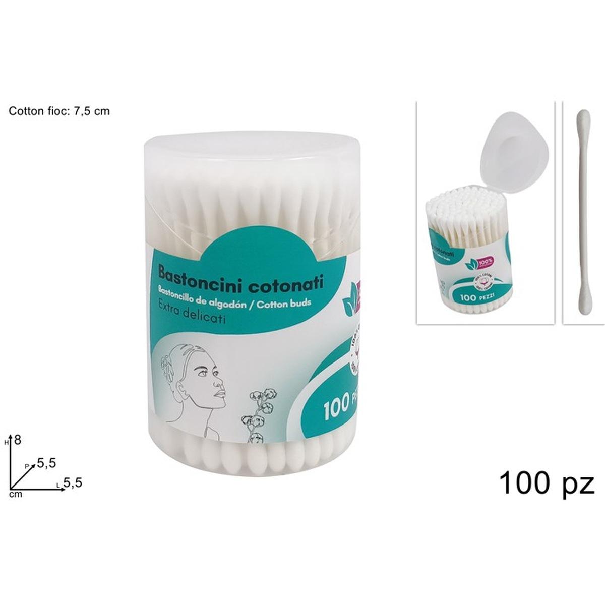 Cotton Fioc Barattolo 100pz
