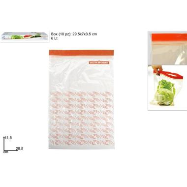 Sacchetti Plastica 28,5x41,5cm 6Lt 10pz
