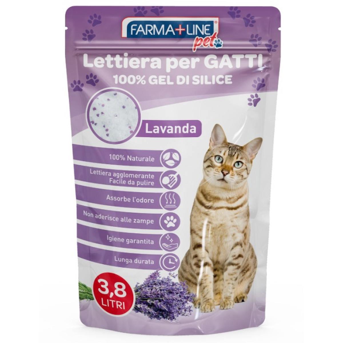 Lettiera Gatti Lavanda Silice 3,8 Lt