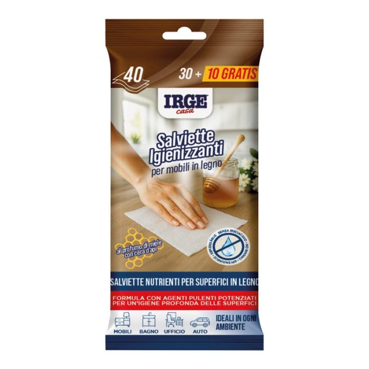 Salviette Mobili Legno 40pz Miele