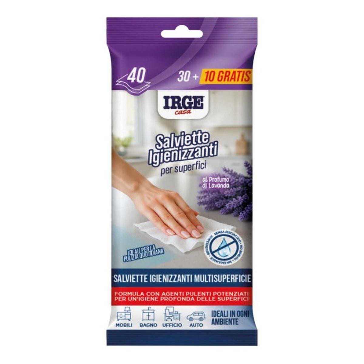 Salviette Mobili Superfici 40pz Lavanda