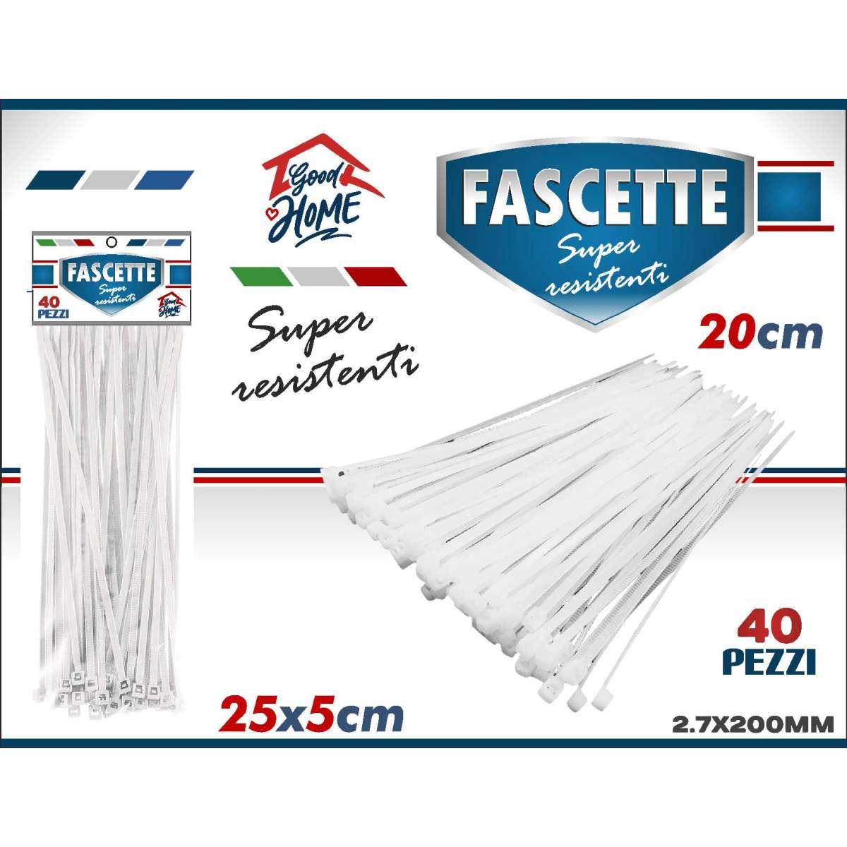 Fascette Bianche 20pz 30cm