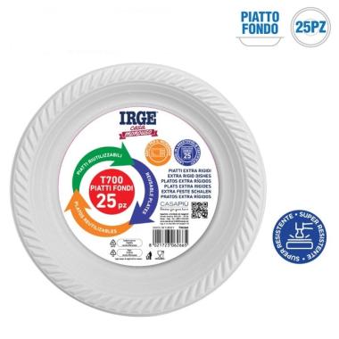 Piatti Fondi 22cm 25pz