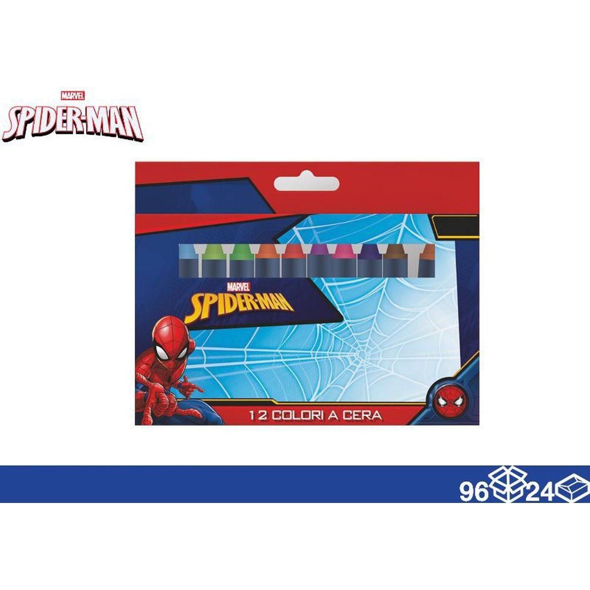 Colori a Cera 12 pz Spiderman