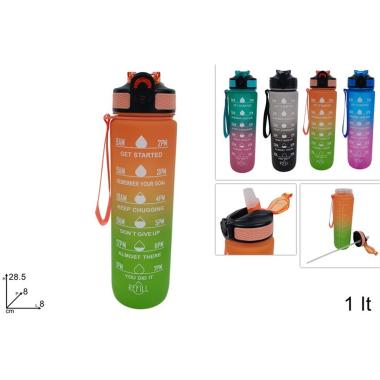 Borraccia multicolor 1Lt 4col