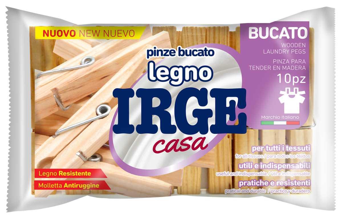 Mollette Bucato Irge Legno 10pz